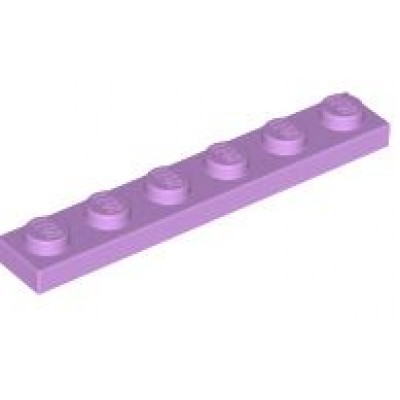 LEGO 1 x 6 Plate Medium Lavender