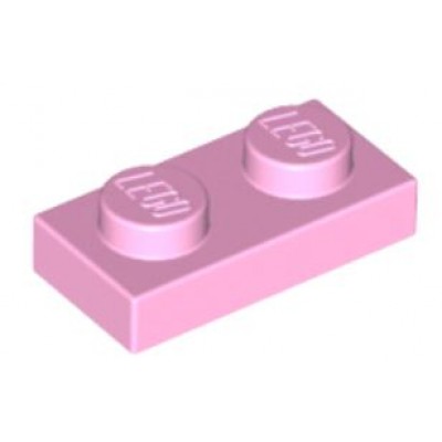 LEGO 1 x 2 Plate Bright Pink