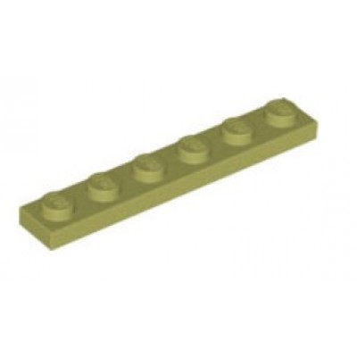 LEGO 1 x 6 Plate Olive Green