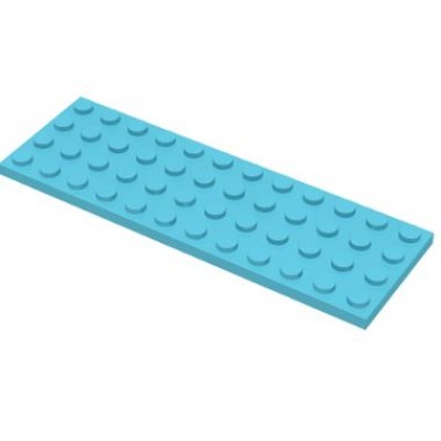 LEGO 4 x 12 Plate Medium Azure