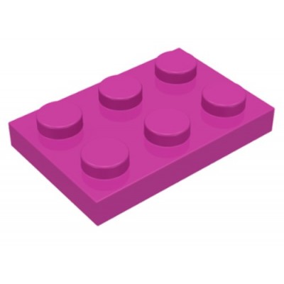 LEGO 2 x 3 Plate Dark Pink