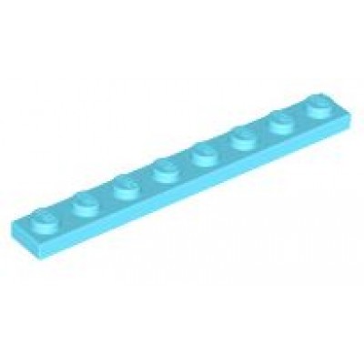 LEGO 1 x 8 Plate Medium Azure