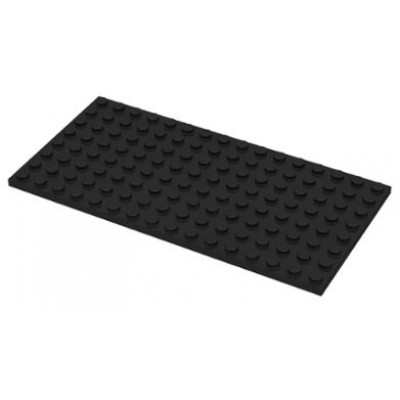LEGO 8 x 16 Plate Black