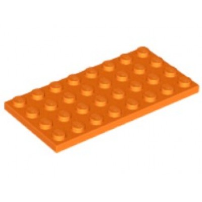 LEGO 4 x 8 Plate Orange