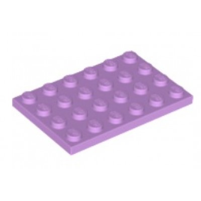 LEGO 4 x 6 Plate Medium Lavender