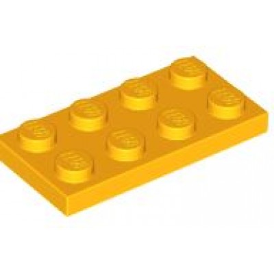 LEGO 2 x 4 Plate Bright Light Orange
