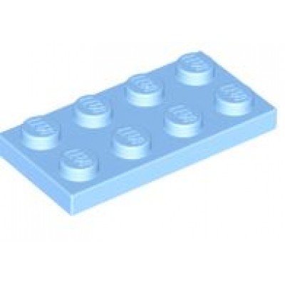 LEGO 2 x 4 Plate Bright Light Blue