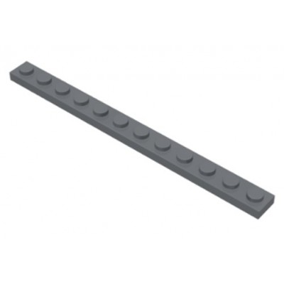 LEGO 1 x 12 Plate Dark Bluish Grey