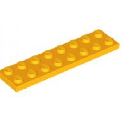 LEGO 2 x 8 Plate Bright Light Orange