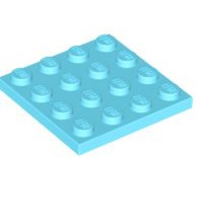 LEGO 4 x 4 Plate Medium Azure