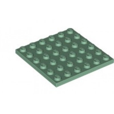 LEGO 6 x 6 Plate Sand Green
