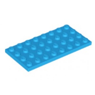 LEGO 4 x 8 Plate Dark Azure
