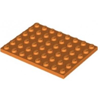 LEGO 6 x 8 Plate Orange