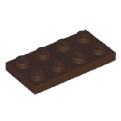 LEGO 2 x 4 Plate Dark Brown
