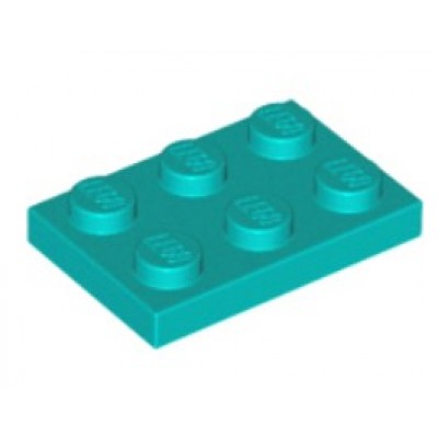 LEGO 2 x 3 Plate Dark Turquoise