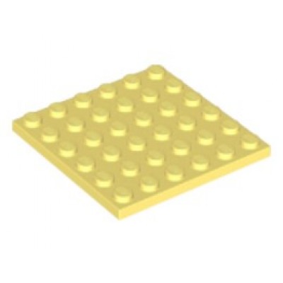 LEGO 6 x 6 Plate Bright Light Yellow
