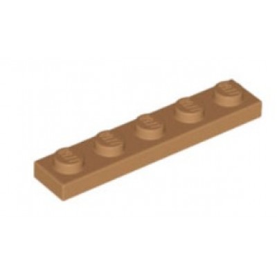 LEGO 1 x 5 Plate Medium Nougat