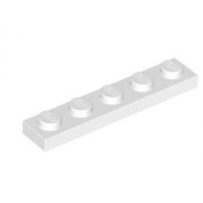 LEGO 1 x 5 Plate White