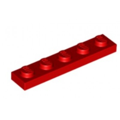 LEGO 1 x 5 Plate Red