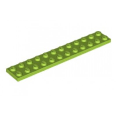 LEGO 2 x 12 Plate Lime