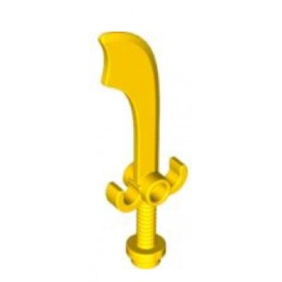 LEGO Minifigure Sword - Scimitar - Yellow