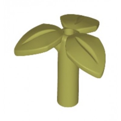 LEGO Stem with 3 Leaves - Olive Green