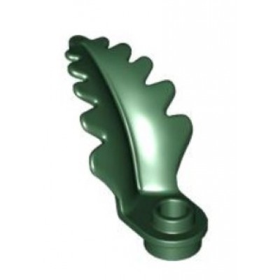 LEGO Upright Leaf - Dark Green