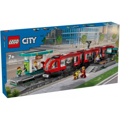 LEGO® City Downtown Streetcar and Station 60423