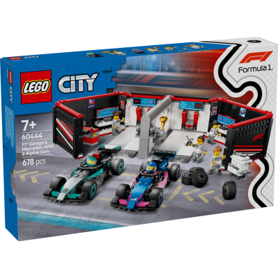 LEGO® City F1® Garage & Mercedes-AMG & Alpine Cars 60444