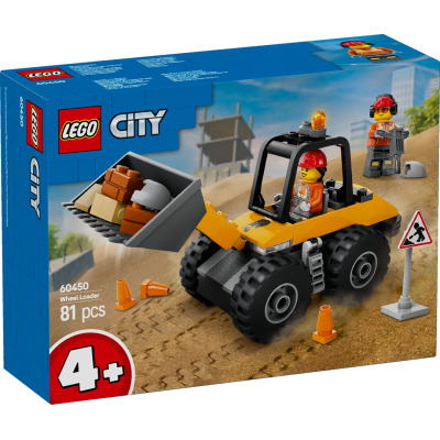 LEGO® City Yellow Construction Wheel Loader 60450