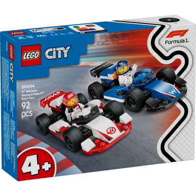 LEGO® City F1® Williams Racing & Haas F1® Race Cars 60464