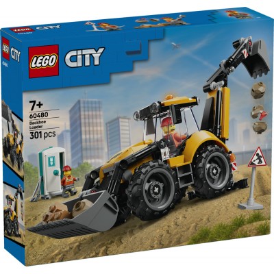 LEGO® City Yellow Backhoe Loader 60480
