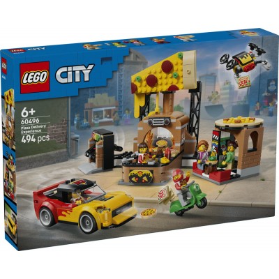 LEGO® City Pizza Delivery Experience with Vehicles 60496