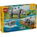 LEGO® Creator 3in1 Wild Animals: Majestic Rhino with Birds 31171