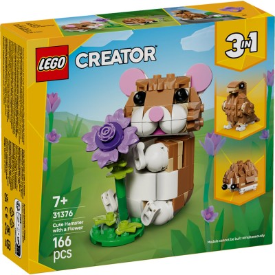 LEGO® Creator 3 in 1 Cute Hamster with a Flower 31376