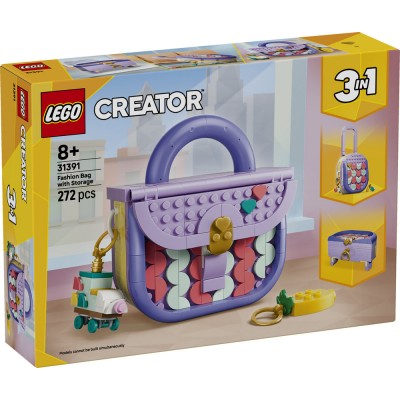 LEGO® Creator 3 in 1 Art Fashion Bag with Storage 31391