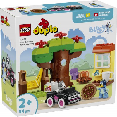 LEGO® DUPLO® Bluey Pizza Girls with Muffin and Bluey 10469