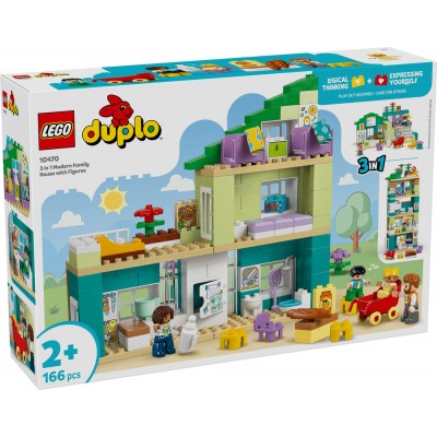 LEGO® DUPLO® Town 3 in 1 Modern Family House with Figures 10470