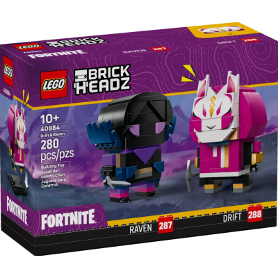 LEGO® BrickHeadz™ Fortnite® Drift & Raven Figures 40884