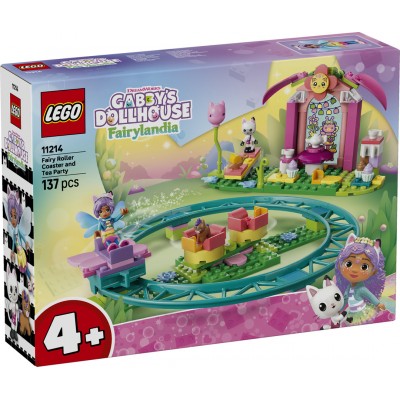 LEGO® Gabby’s Dollhouse Fairy Roller Coaster and Tea Party 11214