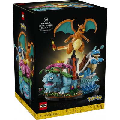 LEGO® Pokémon™ Venusaur, Charizard and Blastoise 72153 LEGO® Pokémon™ Venusaur, Charizard and Blastoise 72153