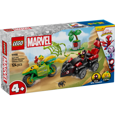 LEGO® Marvel Spidey Spin and Electro Dinosaur Vehicle Chase 11198