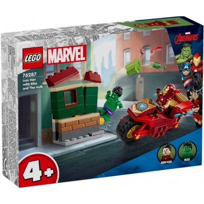 LEGO® Marvel Iron Man with Bike and The Hulk 76287