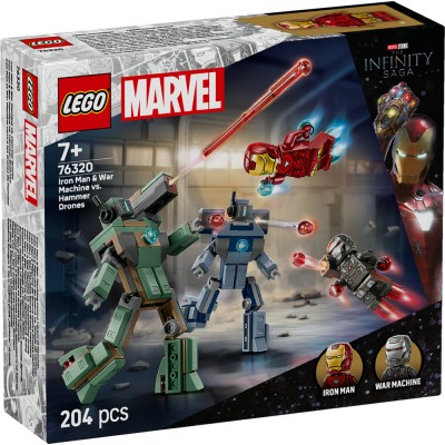 LEGO® Marvel Iron Man & War Machine vs. Hammer Drones 76320