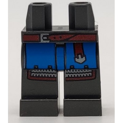 LEGO Minifigure Legs - Castle Surcoat Pearl Dark Grey Legs