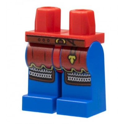 LEGO Minifigure Legs - Castle Surcoat Blue Legs