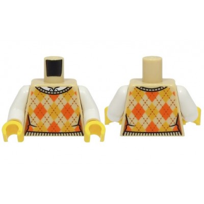 LEGO Minifigure Torso - Female Plaid Vest