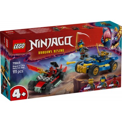 LEGO® NINJAGO® Rogue vs. Drix Race Car Duel 71840