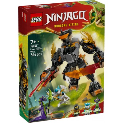 LEGO® NINJAGO® Cole’s Mission Mech & Dragon Zane 71854
