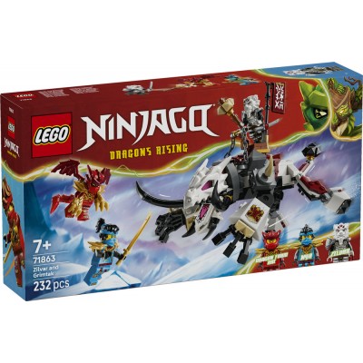 LEGO® NINJAGO® Zilvar and Grimtak the Dragon Beast 71863